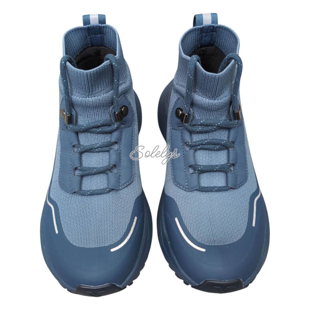Vessi Stormburst Mens 6 High Top Twill Blue Ltd Edition Waterproof Sneaker Boot